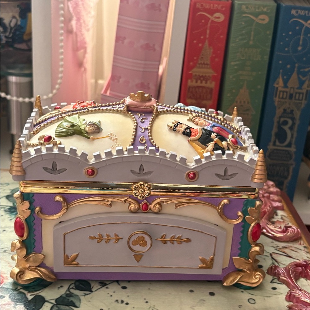 Disney Purple, Gold and Pink Princess Music Jewelry Box